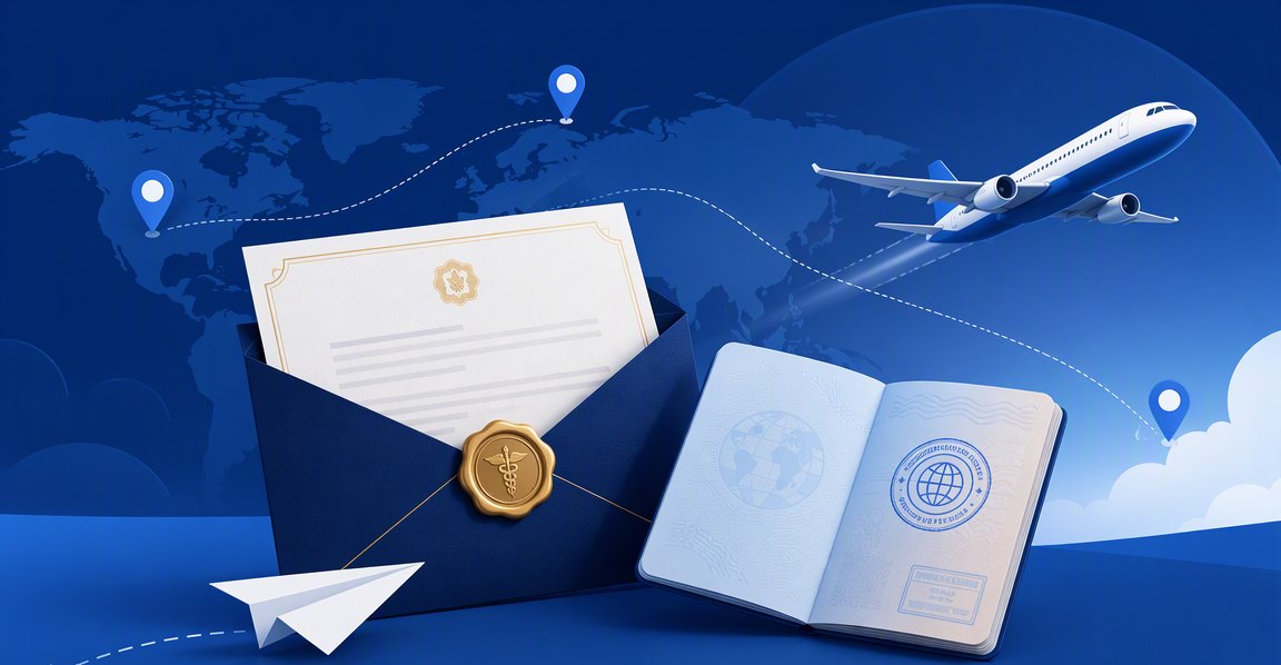 Invitation, visa and reception service line
